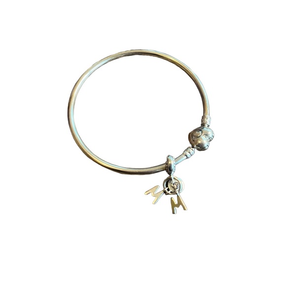 Pandora Jewelry Silver Pandora Bracelet With Mom Charm Poshmark
